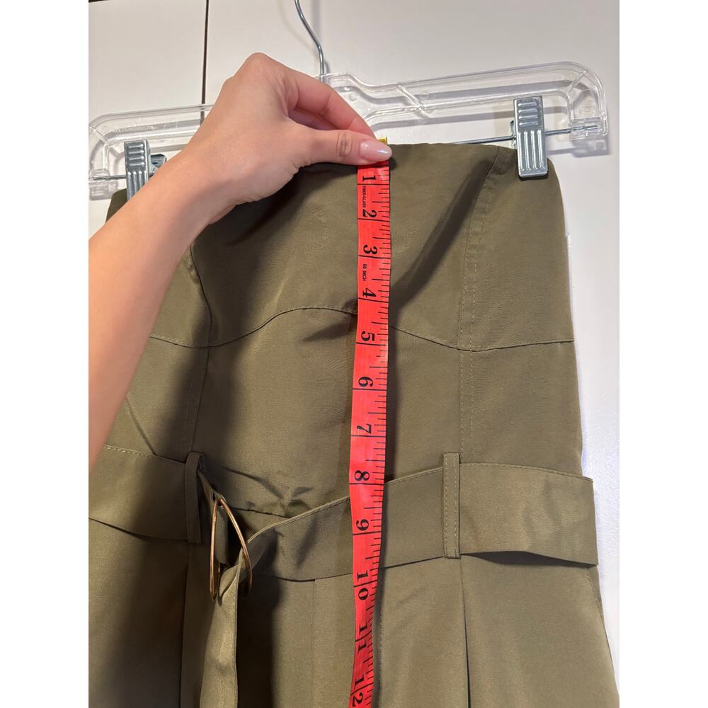 Olive Green Strapless Jumpsuit S - Picture 4 of 8
